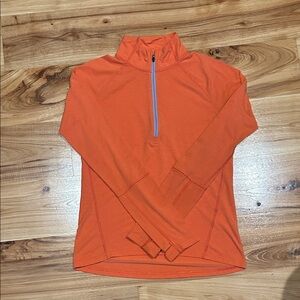 Orange Stio Quarter-Zip Pullover